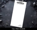 Mental Health Stickers – Full Page Sticker Sheets for Planner Note Covers