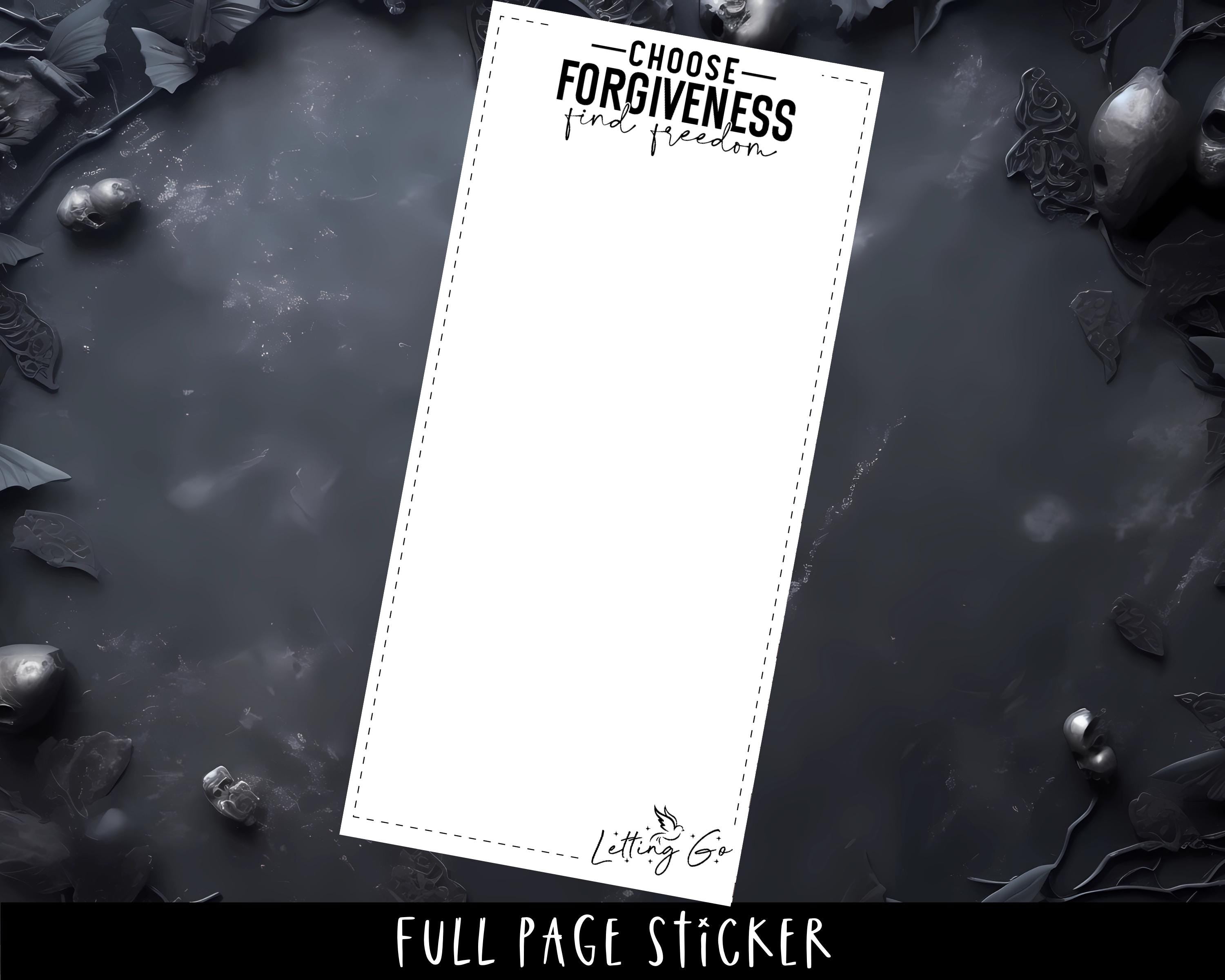 Mental Health Stickers – Full Page Sticker Sheets for Planner Note Covers