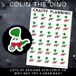 Football - Colin The Dino - Mini Sticker Sheet