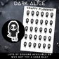 Cleaning Stickers - Dark Alice - Mini Sticker Sheet