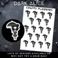 Goth Summer - Dark Alice - Mini Sticker Sheet