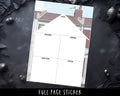 A5 Planner Stickers – Full Page Stickers | House Move & Cleaning Tracker Labels
