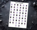 Moon Phase Stickers – Lunar Planner Decals | Witchy Pagan Grimoire Set 2026