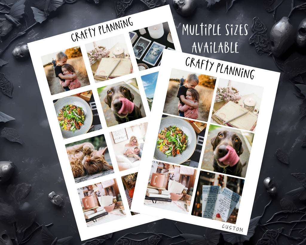 Custom Photo Stickers - Planner & Journal Stickers | Memory Keeping, Visionboard, Monthly