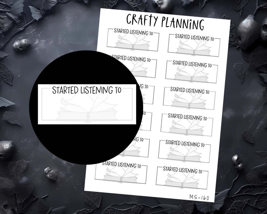 Audiobook Stickers – Reading Tracker & Planner Stickers for Book Journals