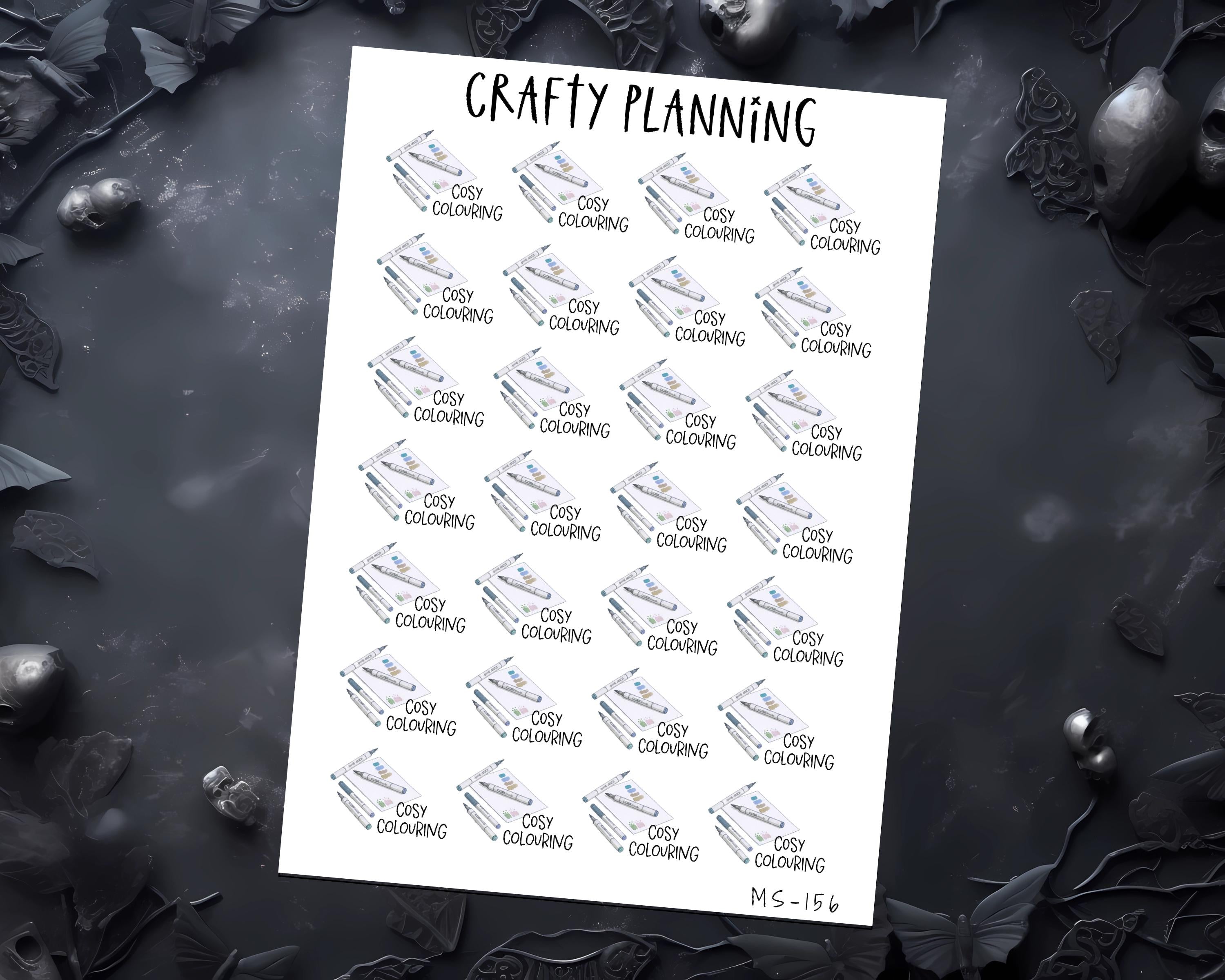 Planner Stickers – Cozy Journal & Hobby Stickers | Mental Health & Anxiety Art