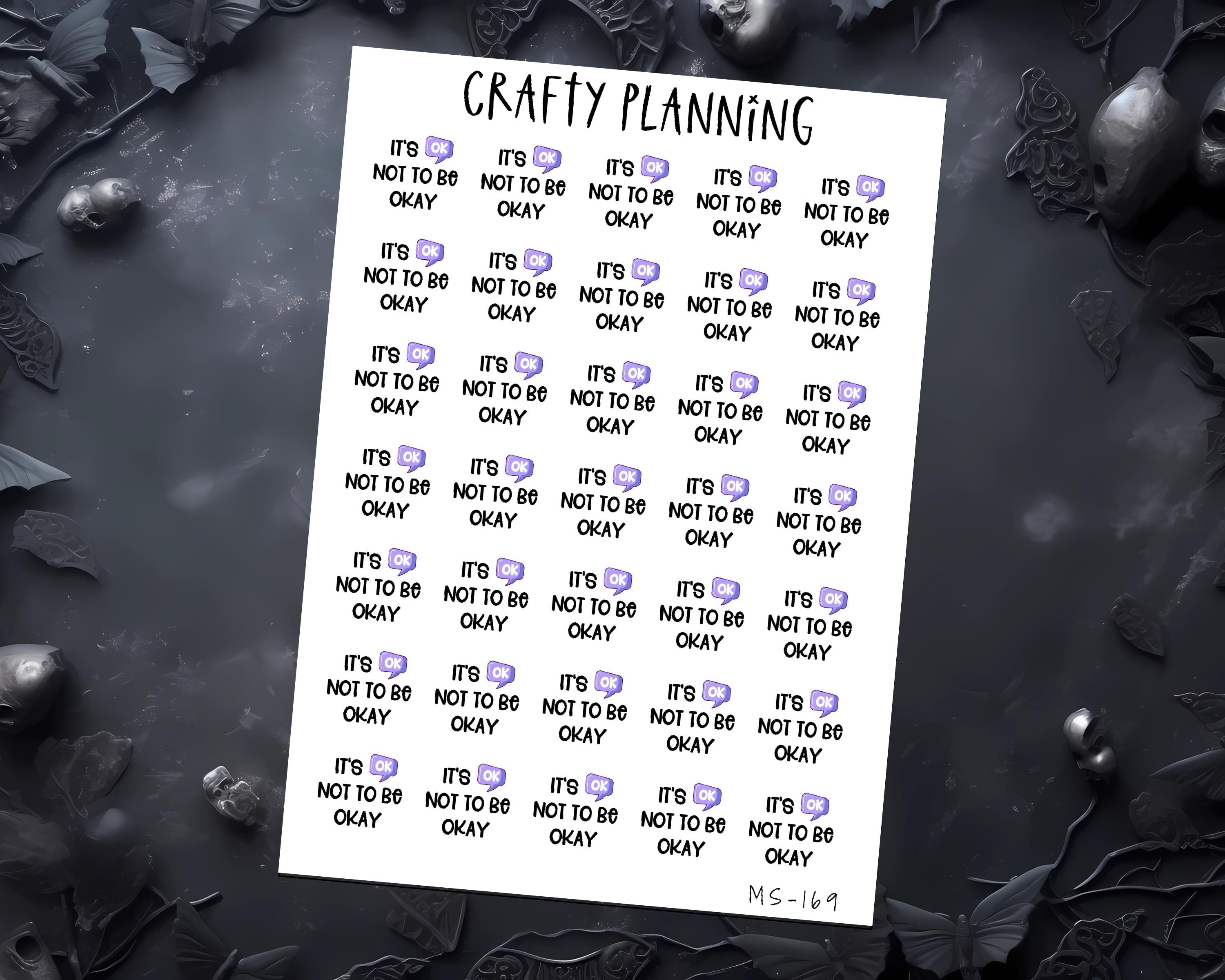 Mental Health Stickers – Anxiety Planner Stickers | Positivity Reminder & Motivational Quotes