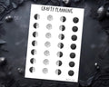 Moon Phase Stickers - Planner & Bullet Journal Witchy Decals, Custom Designs