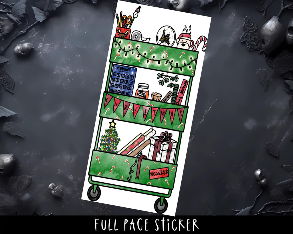 Xmas Planner Stickers - Full Page Hobonichi Weeks Writeable Planner Sheets