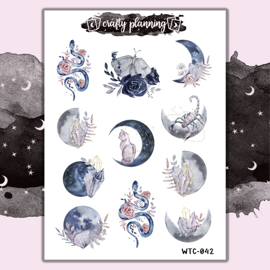 Blue Moon Deco - Sticker Sheets – Crafty Planning Shop