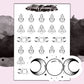 Moon & Crystals - Mini Sticker Sheet