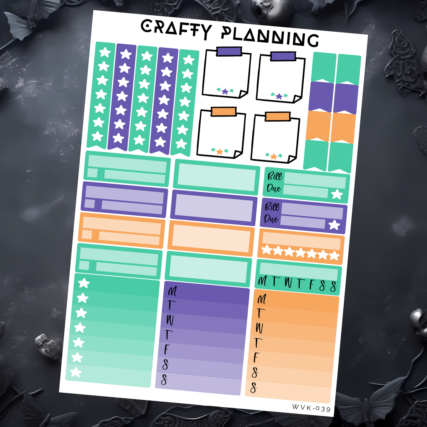 HOCUS POCUS - Weekly Vertical Planner Kit