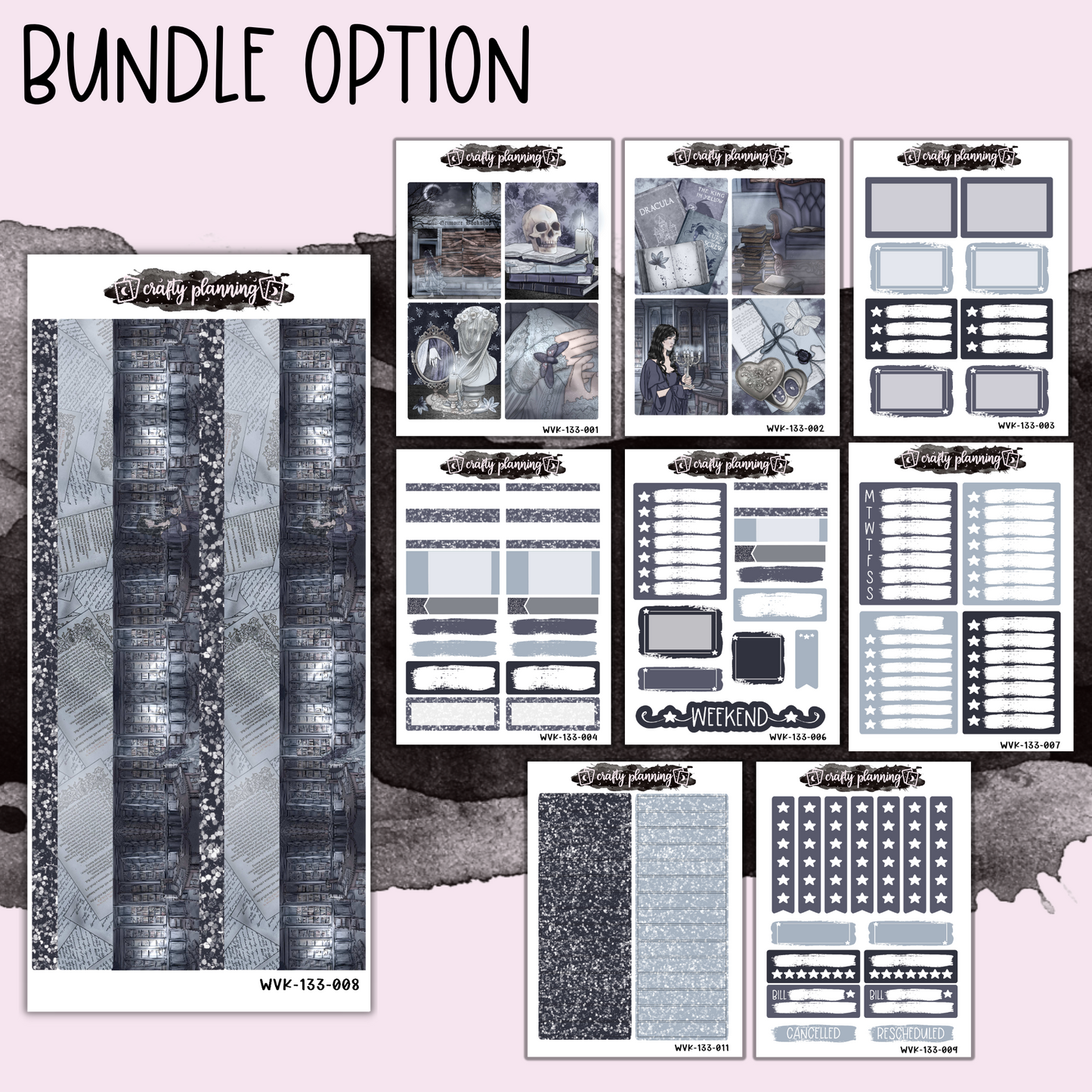 Haunted - Vertical Planner - Mix & Match Kits