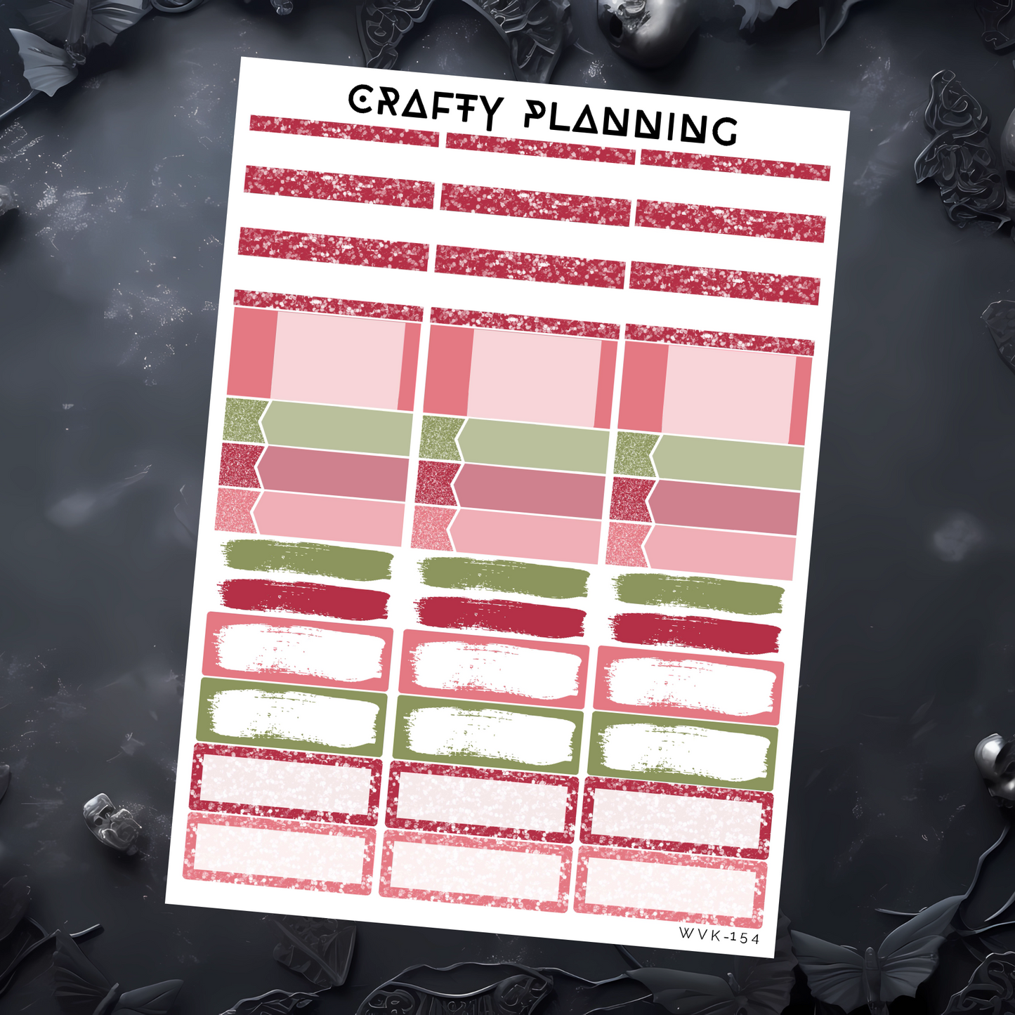 Strawberry Moon - Weekly Vertical Planner Kit