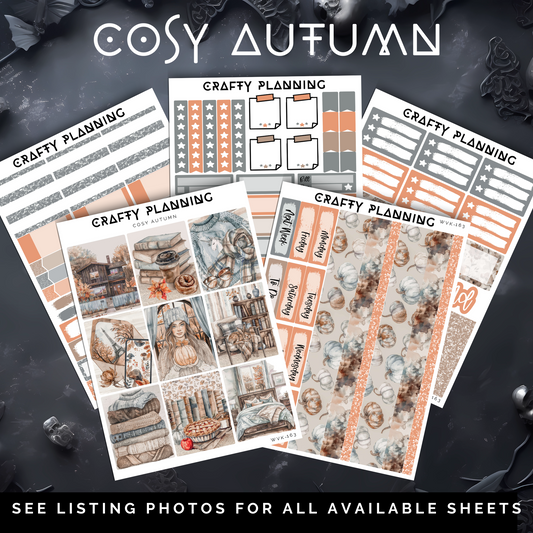 COSY AUTUMN - Weekly Vertical Planner Kit