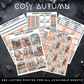 COSY AUTUMN - Weekly Vertical Planner Kit