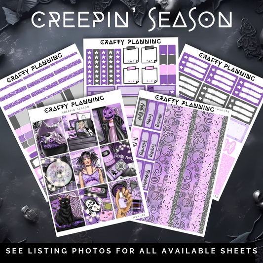 CREEPIN' SEASON - Weekly Vertical Planner Kit