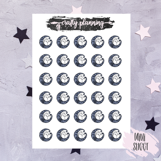 Crescent Moon - Mini Sticker Sheet