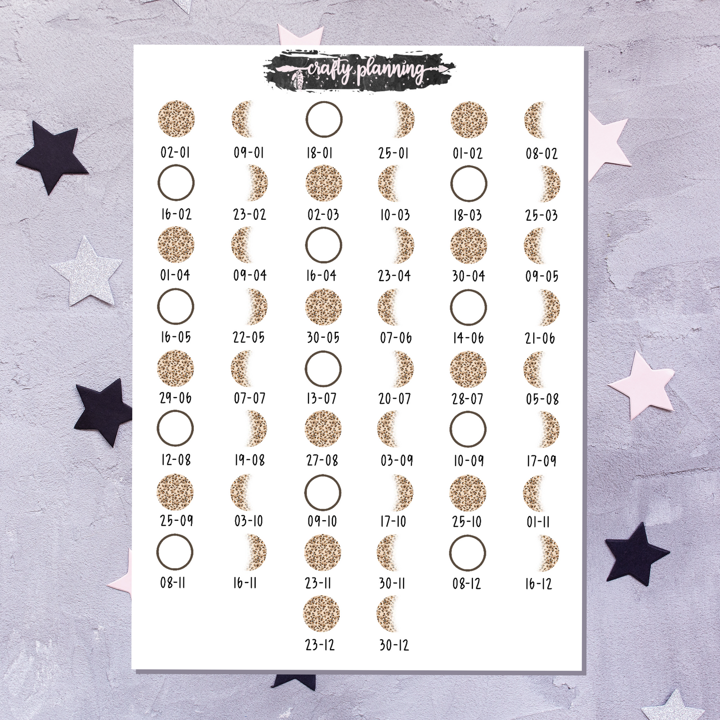 Moon Phases 2022, Planner Stickers, Moon Stickers, Witch Stickers, Witchcraft Stickers, Pagan Stickers, Lunar Stickers, Leopard