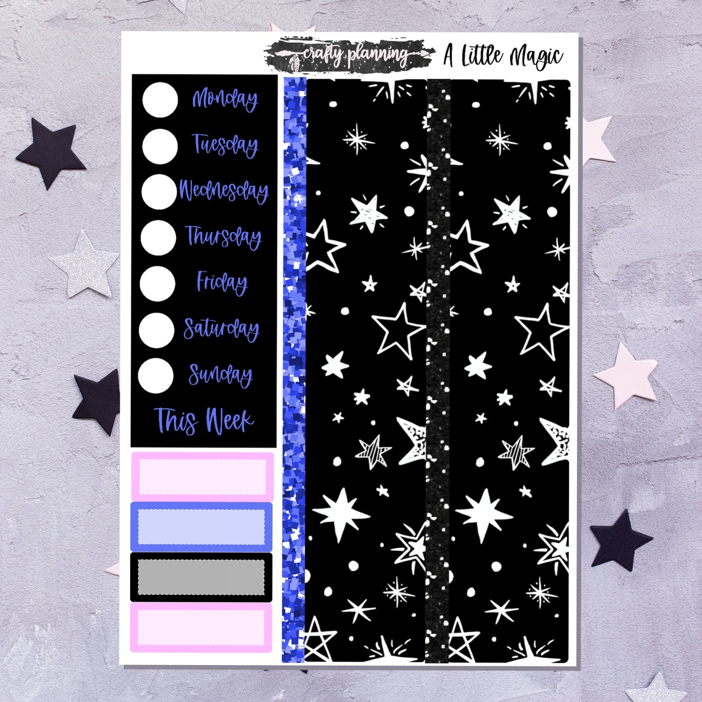 A Little Magic - A La Carte - Weekly Vertical Planner Kit