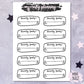 Anxiety Tracker - Mini Sticker Sheet