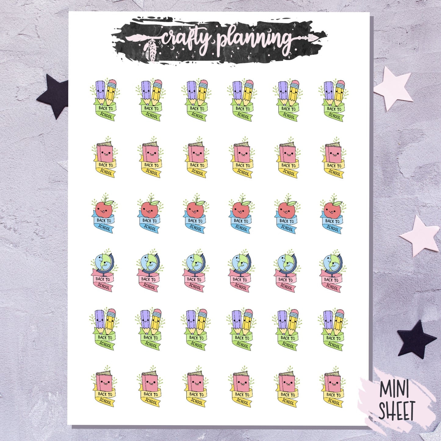 Back To School - Mini Sticker Sheet