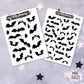Bat Silhouettes - Mini Sticker Sheets
