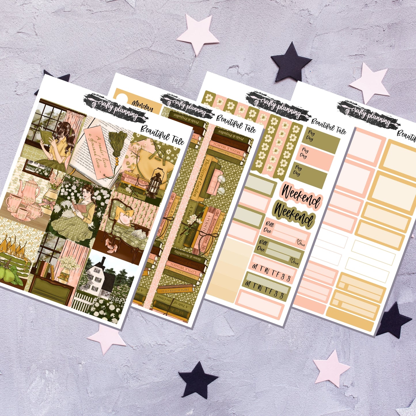 Beautiful Tale - A La Carte - Weekly Vertical Planner Kit