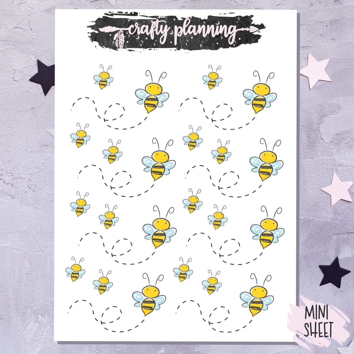 Bees - Mini Sticker Sheet