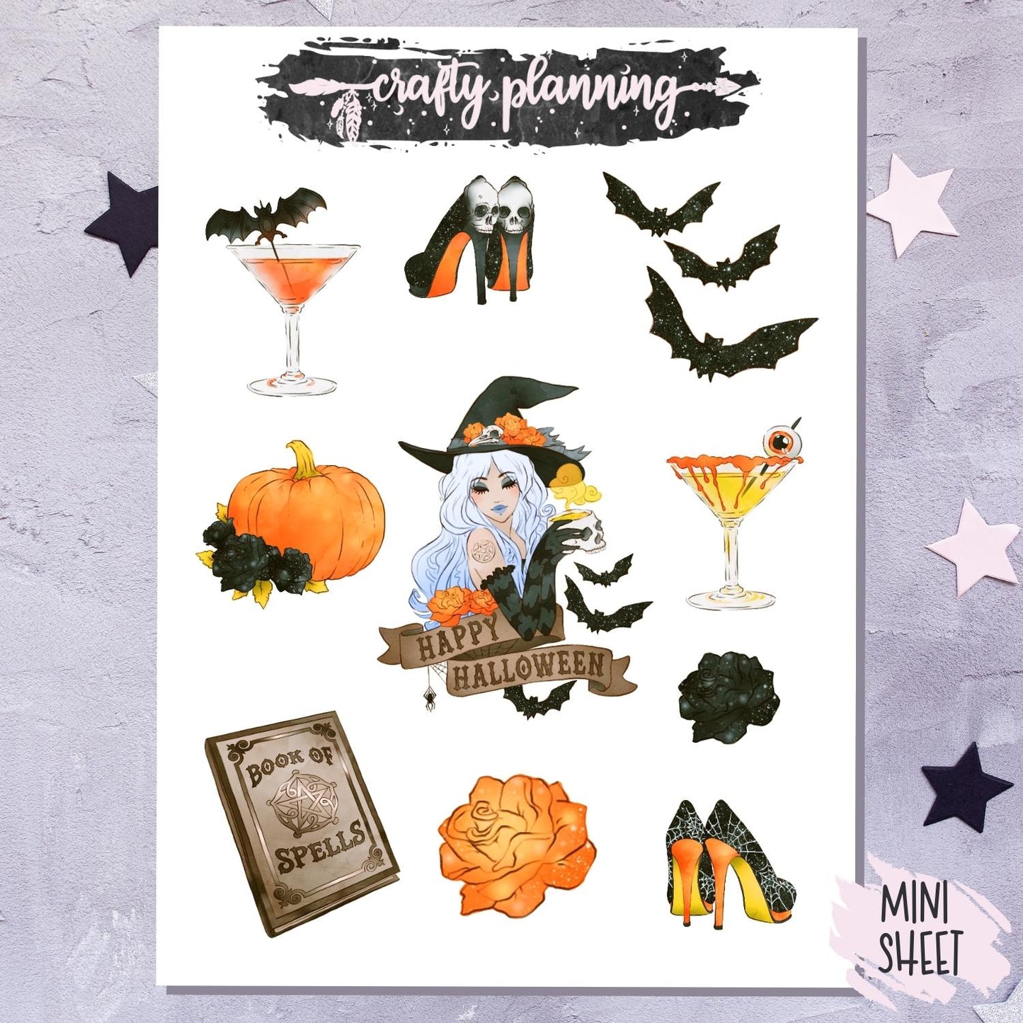 Halloween Deco - Mini Sticker Sheet