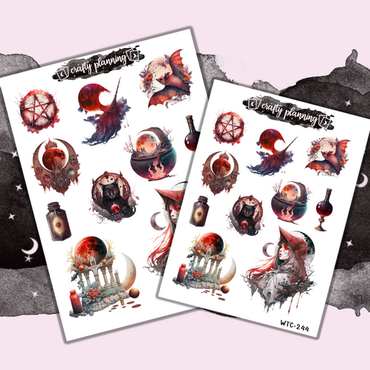 Blood Witch Deco - Mini & Large Deco Sheet