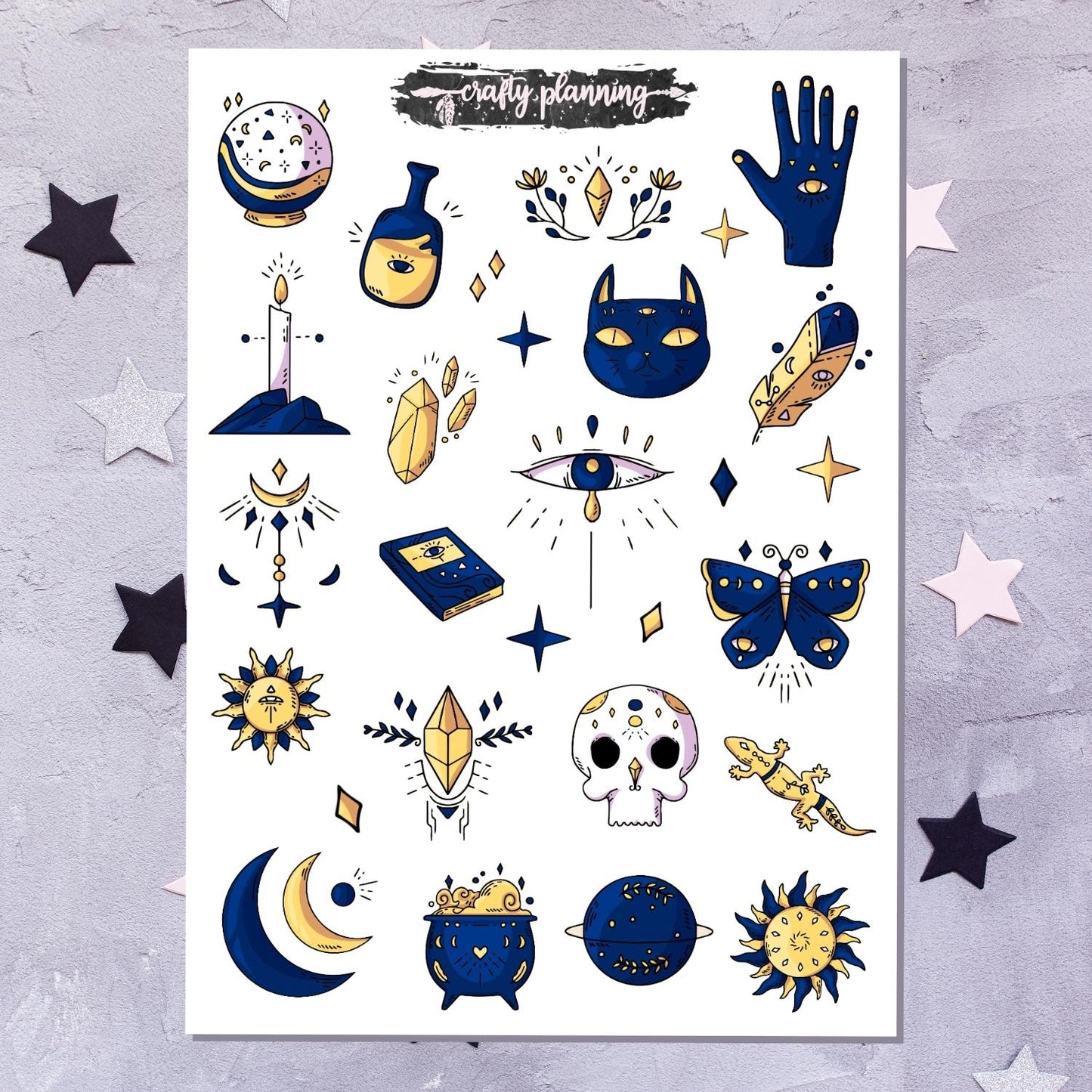 Witchcraft Deco - Large Sticker Sheet