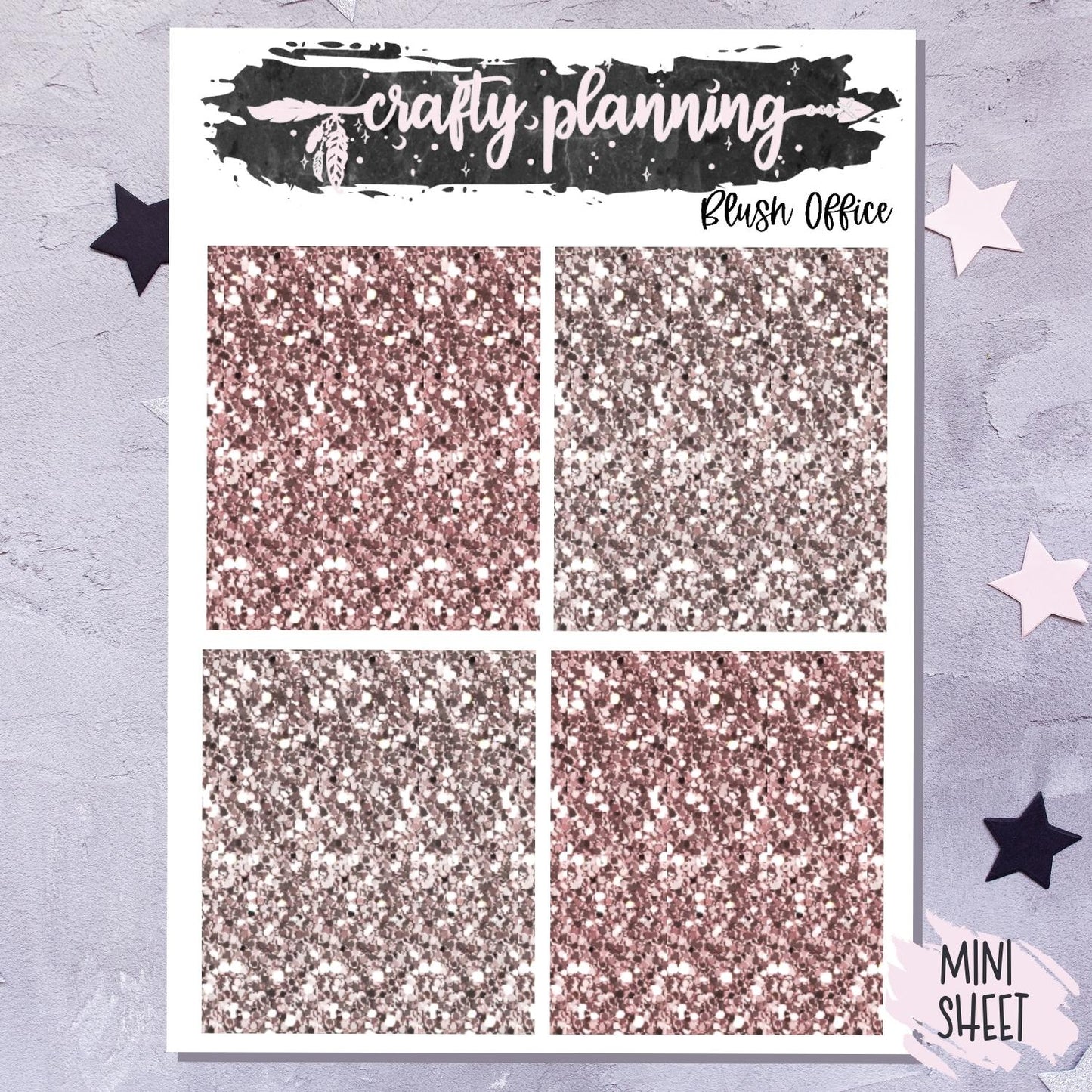 Blush Office - A La Carte - Weekly Vertical Planner Kit