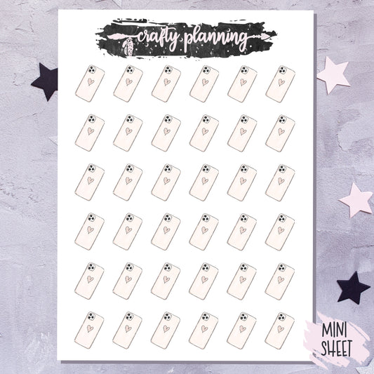 Mobile Phones - Mini Sticker Sheet