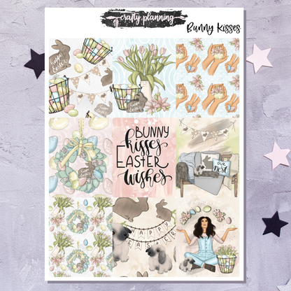 Bunny Kisses - A La Carte - Weekly Vertical Planner Kit