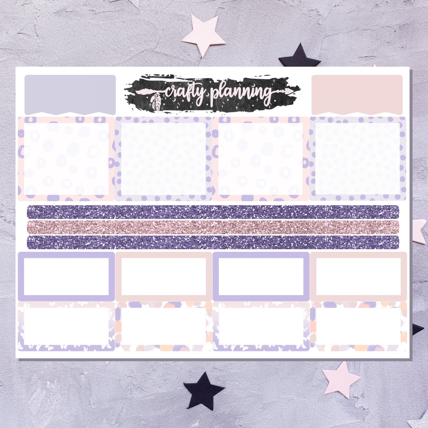 Butterfly Birthday - Monthly Vertical Planner Kit