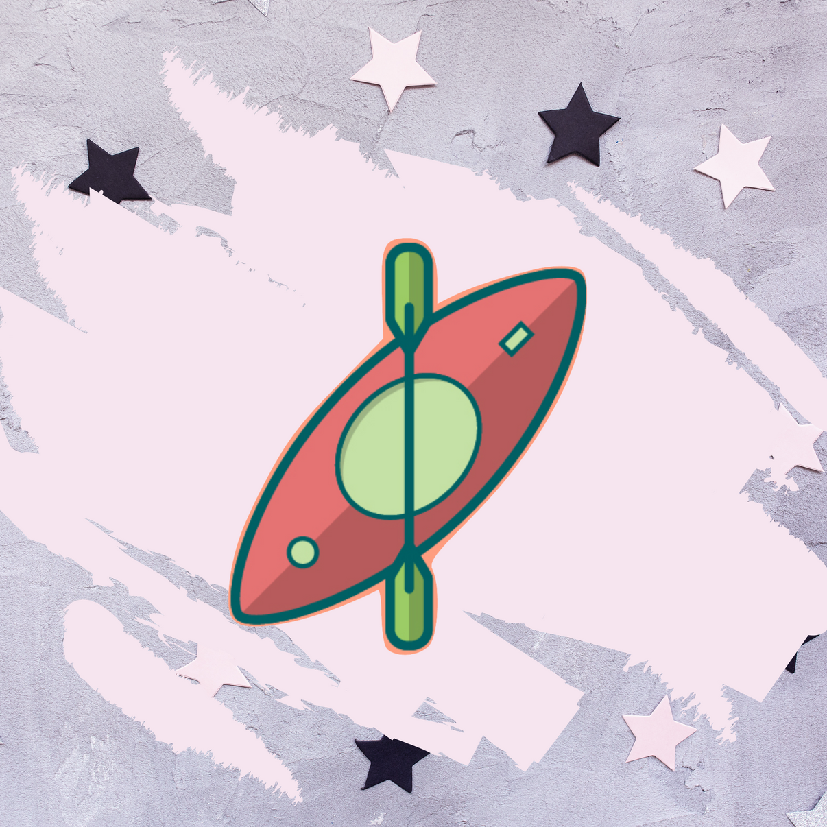 Kayaking Stickers, Canoe Stickers, Watersport Gifts, Planner Stickers