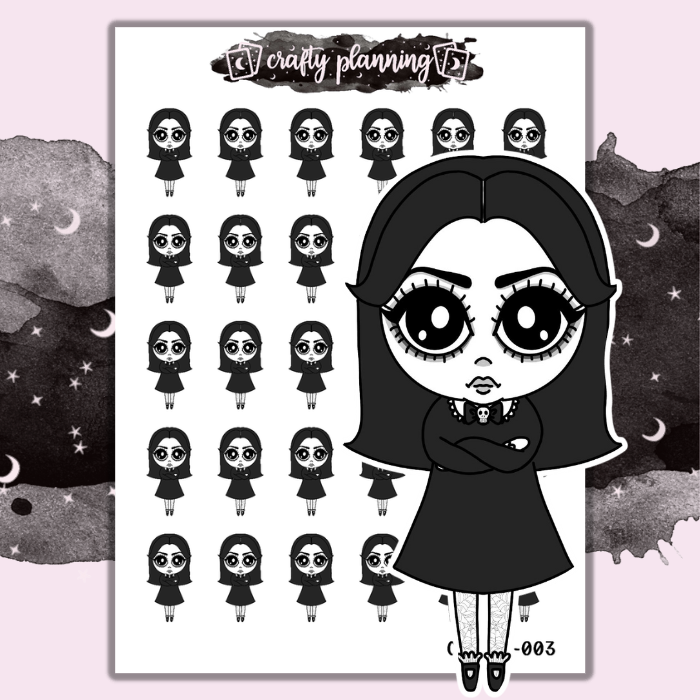 Grumpy - Dark Alice - Mini Sticker Sheet