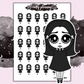 Headache/Migraine - Dark Alice - Mini Sticker Sheet