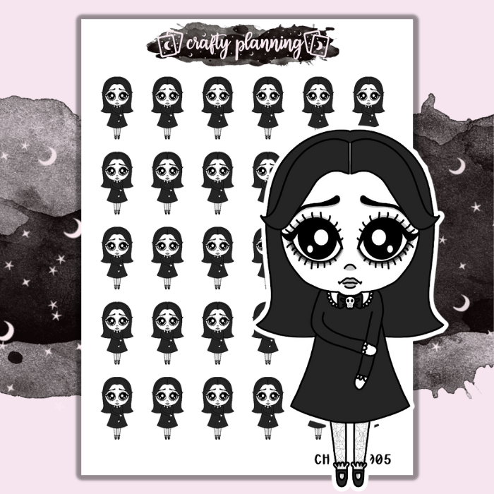 Anxiety - Dark Alice - Mini Sticker Sheet