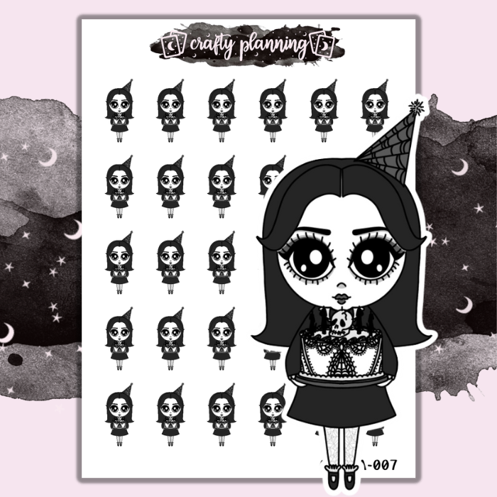 Birthday - Dark Alice - Mini Sticker Sheet