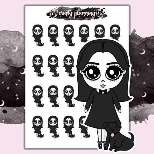 Pet Dog - Dark Alice - Mini Sticker Sheet