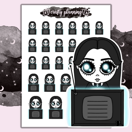 Movie Night - Dark Alice - Mini Sticker Sheet