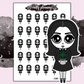 Plant Stickers - Dark Alice - Mini Sticker Sheet