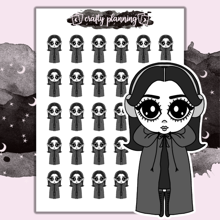 Winter, Wrap Up - Dark Alice - Mini Sticker Sheet