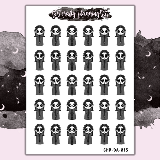 Winter, Wrap Up - Dark Alice - Mini Sticker Sheet
