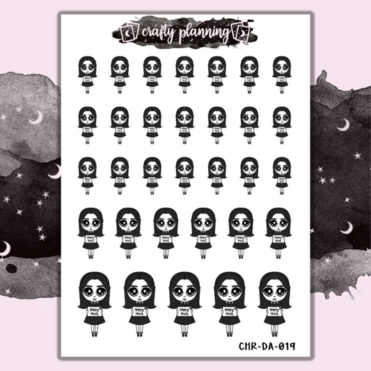 Happy Mail - Dark Alice - Mini Sticker Sheet