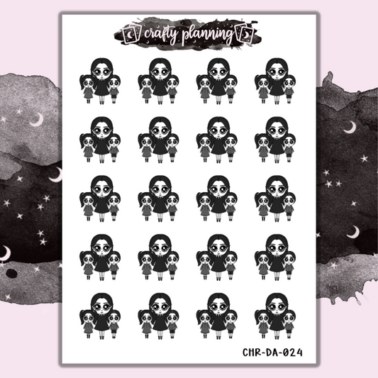 Family Time - Dark Alice - Mini Sticker Sheet