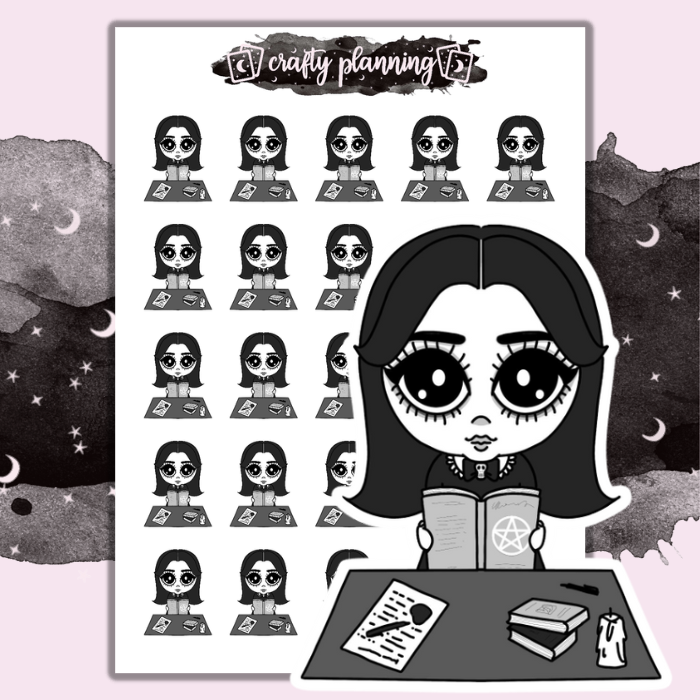 Planner Time/Spell Time - Dark Alice - Mini Sticker Sheet