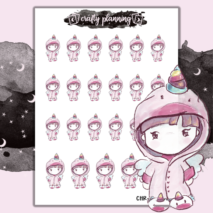 Mimi Onesie PJ Day - Mini Sticker Sheet